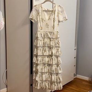 WAYF tiered maxi dress